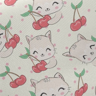 Cherry Cat Twill