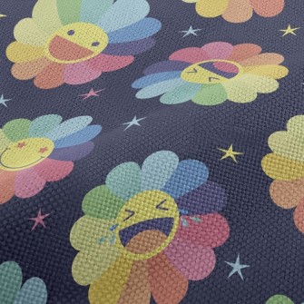 Colorful Sunflower Performance Linen