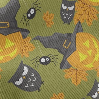 Halloween Pumpkin And Spider Standard Corduroy