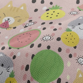 Fruit Loving Cat Performance Linen