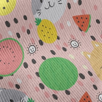 Fruit Loving Cat Standard Corduroy