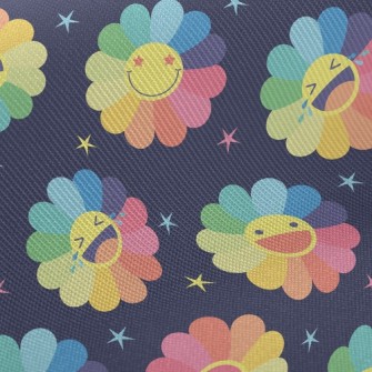 Colorful Sunflower Twill