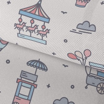 Happy Amusement Park Waterproof Oxford