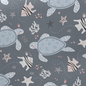 Turtles And Tropical Fish Twill