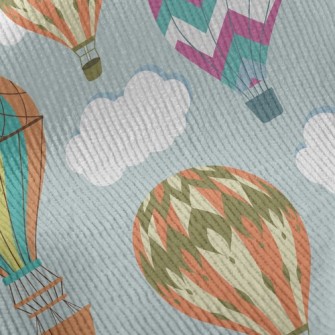 Vintage Hot Air Balloon Standard Corduroy
