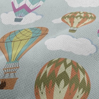 Vintage Hot Air Balloon Performance Linen