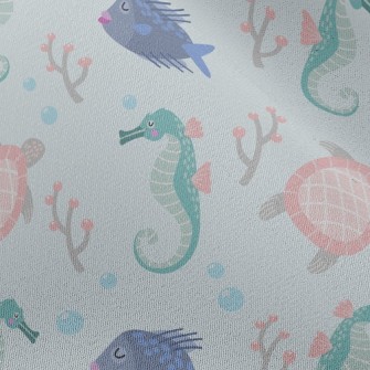 Seahorse And Turtle Chiffon