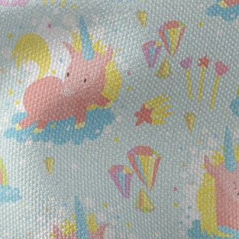 Unicorn And Rainbow Waterproof Canvas