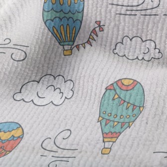 Hot Air Balloon And Clouds Terry