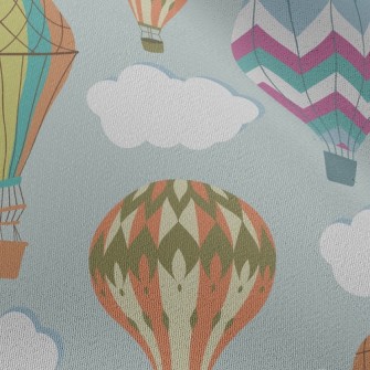 Vintage Hot Air Balloon Chiffon