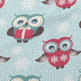 Snowflake Owl Birdseye Piqué