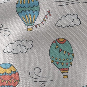 Hot Air Balloon And Clouds Waterproof Canvas