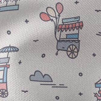 Happy Amusement Park Waterproof Canvas