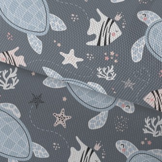 Turtles And Tropical Fish Waterproof Oxford