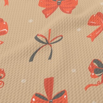 Red Bow Birdseye Piqué