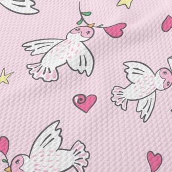 Send Love Birds Birdseye Piqué