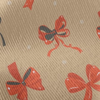 Red Bow Standard Corduroy