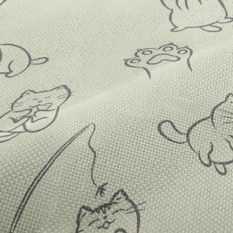 Kitten Playing Performance Linen