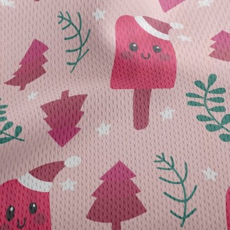 Pink Popsicle Athletic Mesh Flat Back