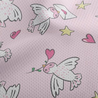 Send Love Birds Athletic Mesh Flat Back