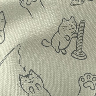 Kitten Playing Waterproof Canvas