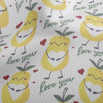 Cute Pear Baby Athletic Mesh Flat Back