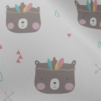 Feather Decorated Bear Chiffon