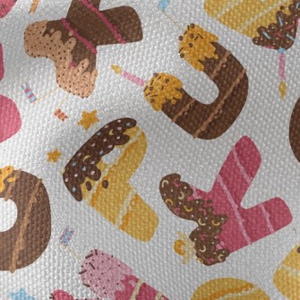 Alphabet Dessert Waterproof Canvas