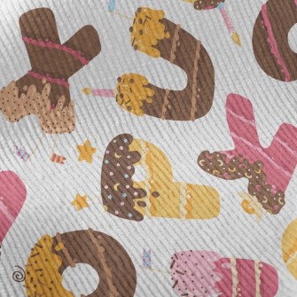 Alphabet Dessert Standard Corduroy