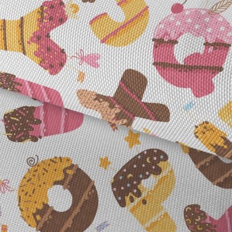 Alphabet Dessert Waterproof Oxford