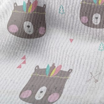 Feather Decorated Bear Terry