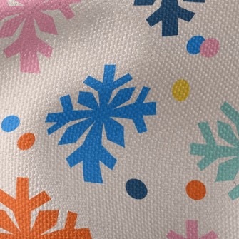 Colorful Snowflakes Waterproof Canvas