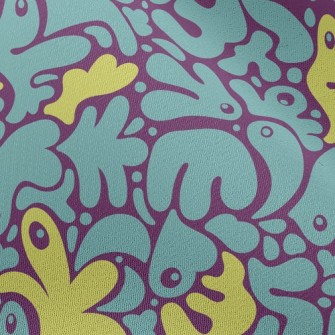 Abstract Footprints Chiffon