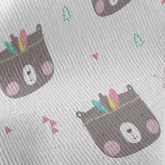 Feather Decorated Bear Standard Corduroy