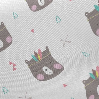Feather Decorated Bear Twill