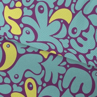 Abstract Footprints Waterproof Oxford