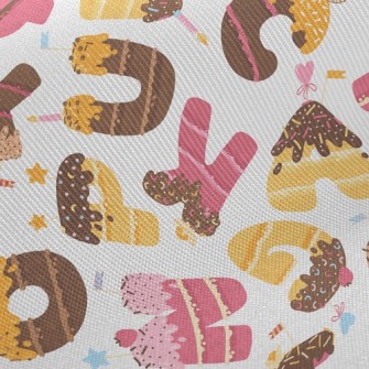 Alphabet Dessert Twill