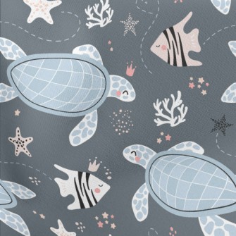 Turtles And Tropical Fish Stretch Ponte