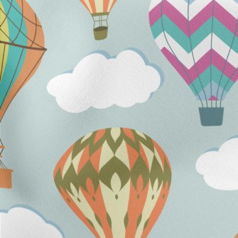 Vintage Hot Air Balloon Stretch Ponte