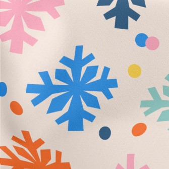 Colorful Snowflakes Stretch Ponte