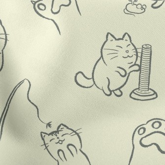 Kitten Playing Stretch Ponte