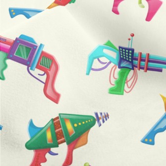 Various Colorful Toy Pistols Micro Fleece