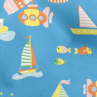 Sea Boat Submarine Micro Fleece