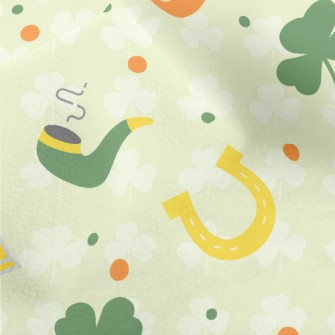 Ireland Flag Shamrock Micro Fleece