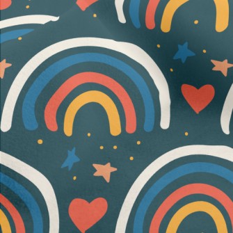 Simple Rainbow Micro Fleece