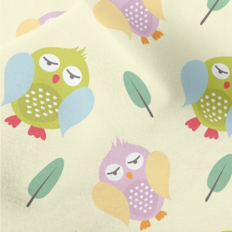 Googly-eyed Owl Micro Fleece