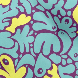 Abstract Footprints Micro Fleece