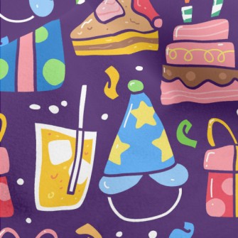 Happy Birthday Party Micro Fleece