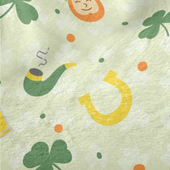 Ireland Flag Shamrock Minky