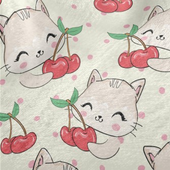 Cherry Cat Minky